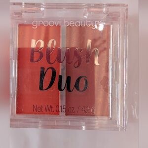 Groovi Beauty Blush Duo - Peach & Coral Colors